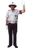 Paragem do trânsito que venha da frente