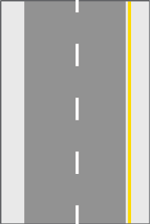 M12a - Linha contínua sobre o bordo do passeio