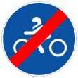 D11c - Fim da via obrigatória para motociclos